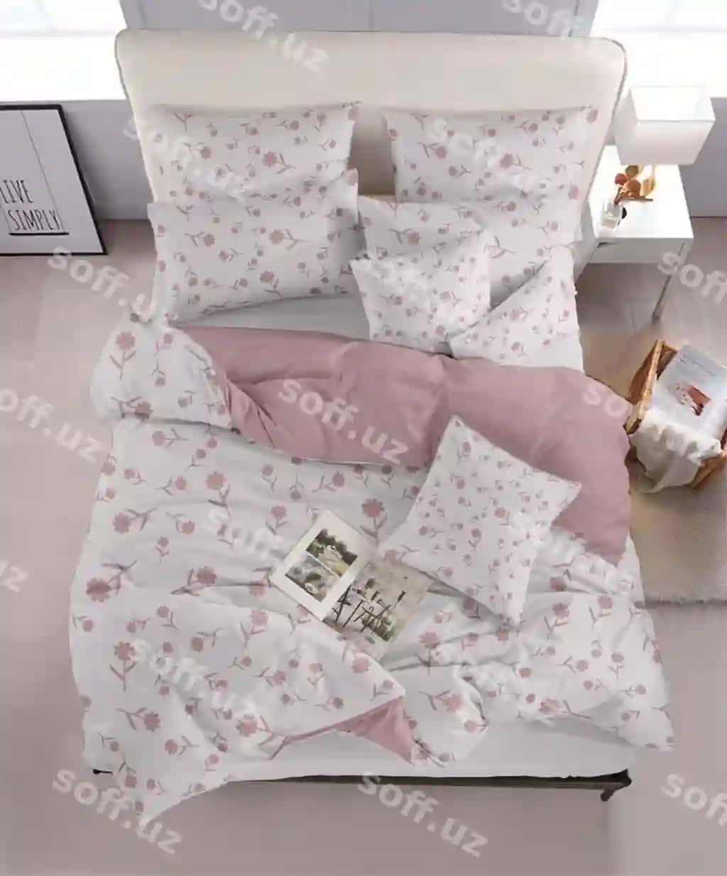 Psd yotoq uchun mo'ljallangan namuna | Psd bedding mockup
