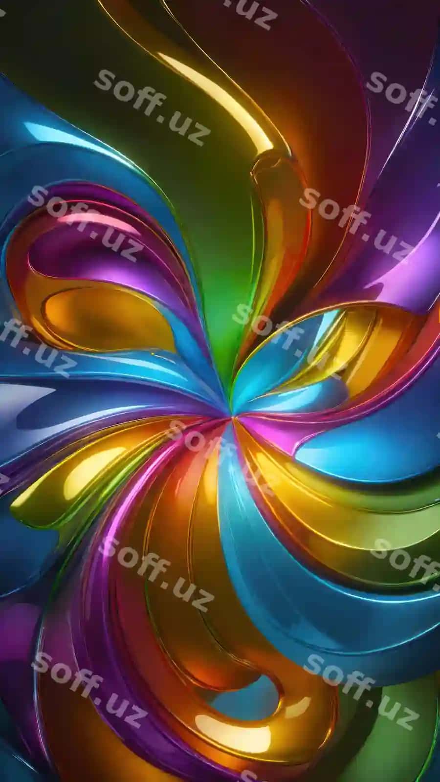 Rangli dizayn bo'ron ranglari dizayni bilan u | Colorful design with rainbow design it