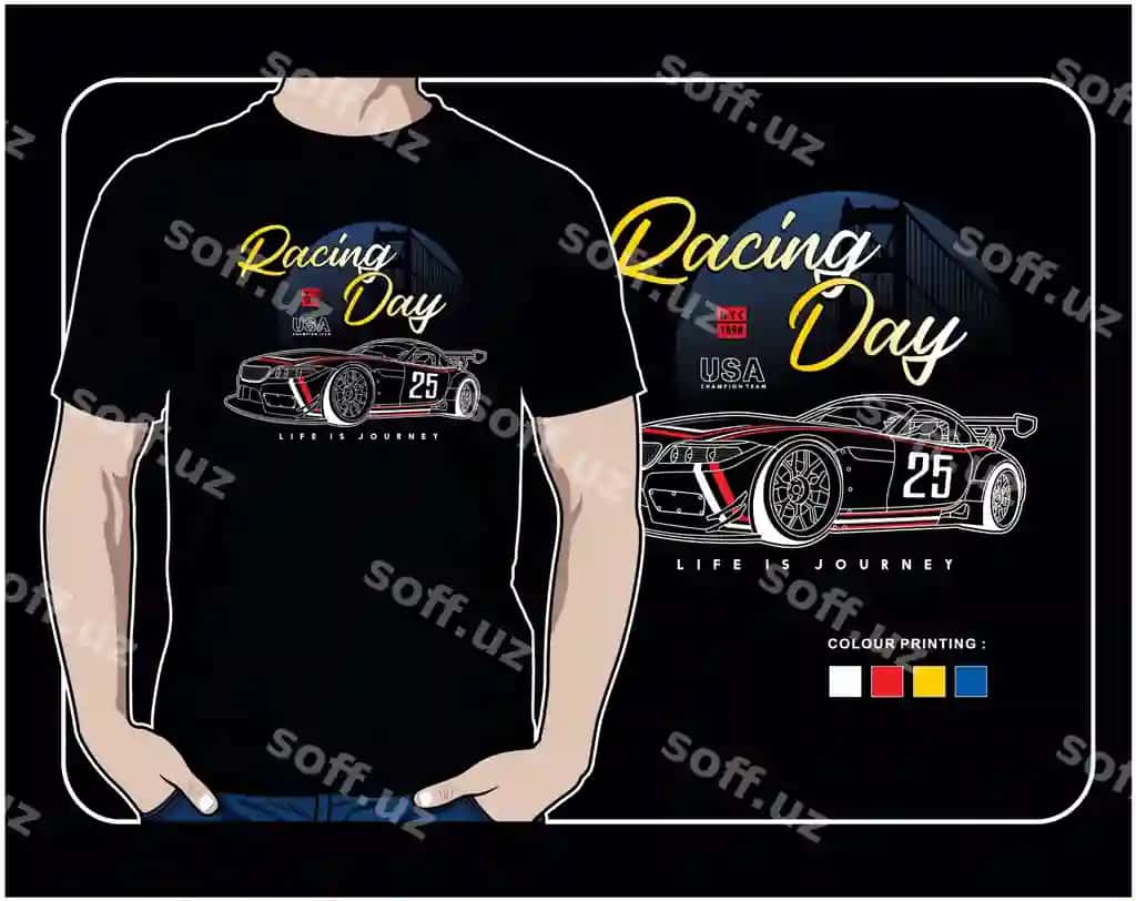 Mashina illustratsiyasi grafik futbolka dizayni vektor grafik futbolka illustratsiyasi | Car illustration graphic t shirt design vector graphic t shirt illustration