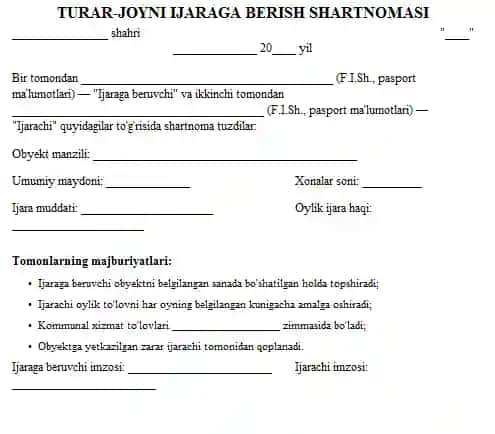 ijara_shartnomasi