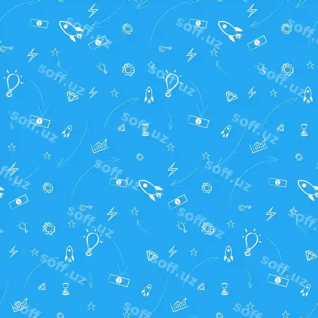 Bofsiz naqsh biznes ikonkalar chizma uslubi | Seamless pattern business icons doodle style