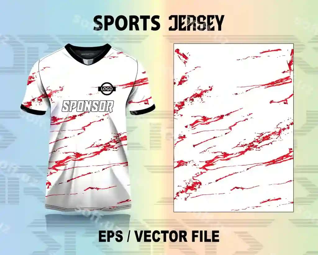 Sport jersey dizayni mockup tayyorga sublimatsiya bosqichi | Sports jersey design with mockup ready sublimation print