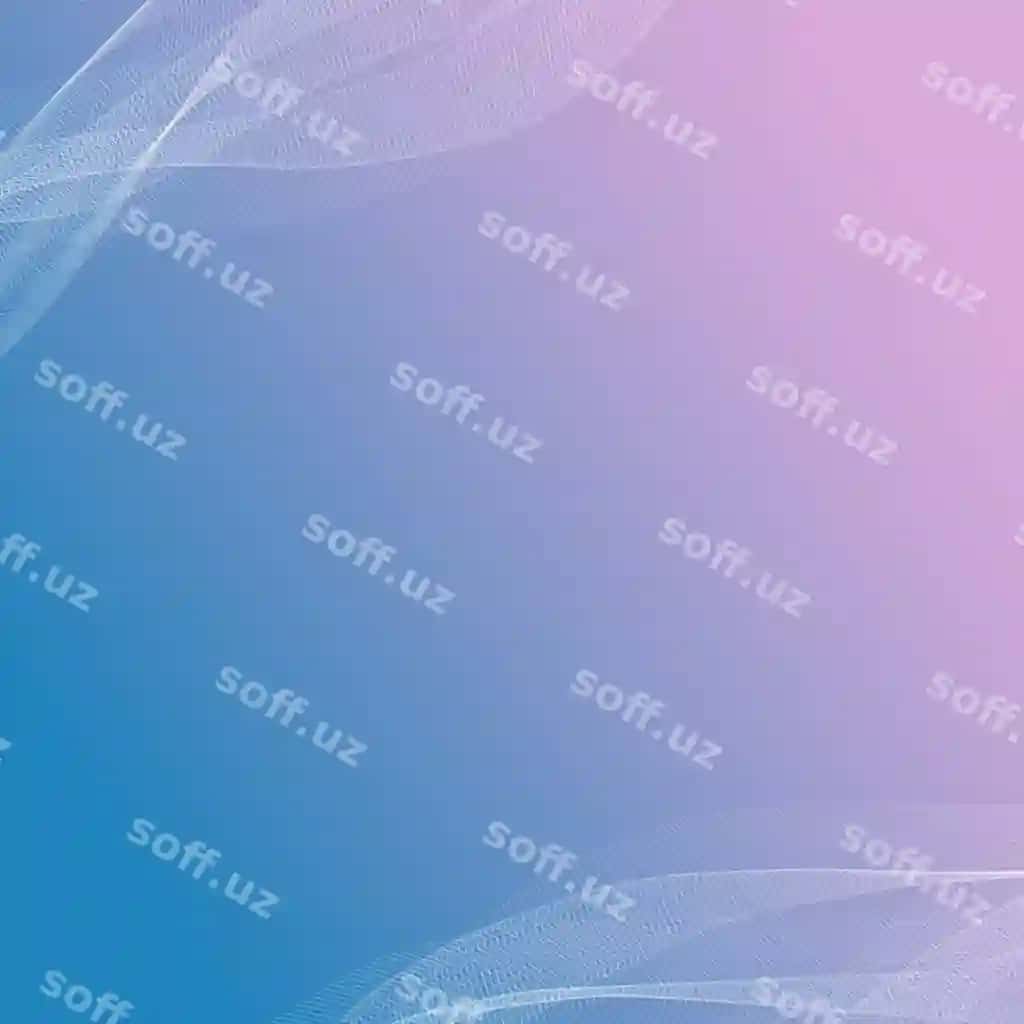 Abstrakt ko'k va gulchela rangli gradient sulayman dalgali chiziqlar bilan | Abstract blue pink gradient with flowing wavy lines