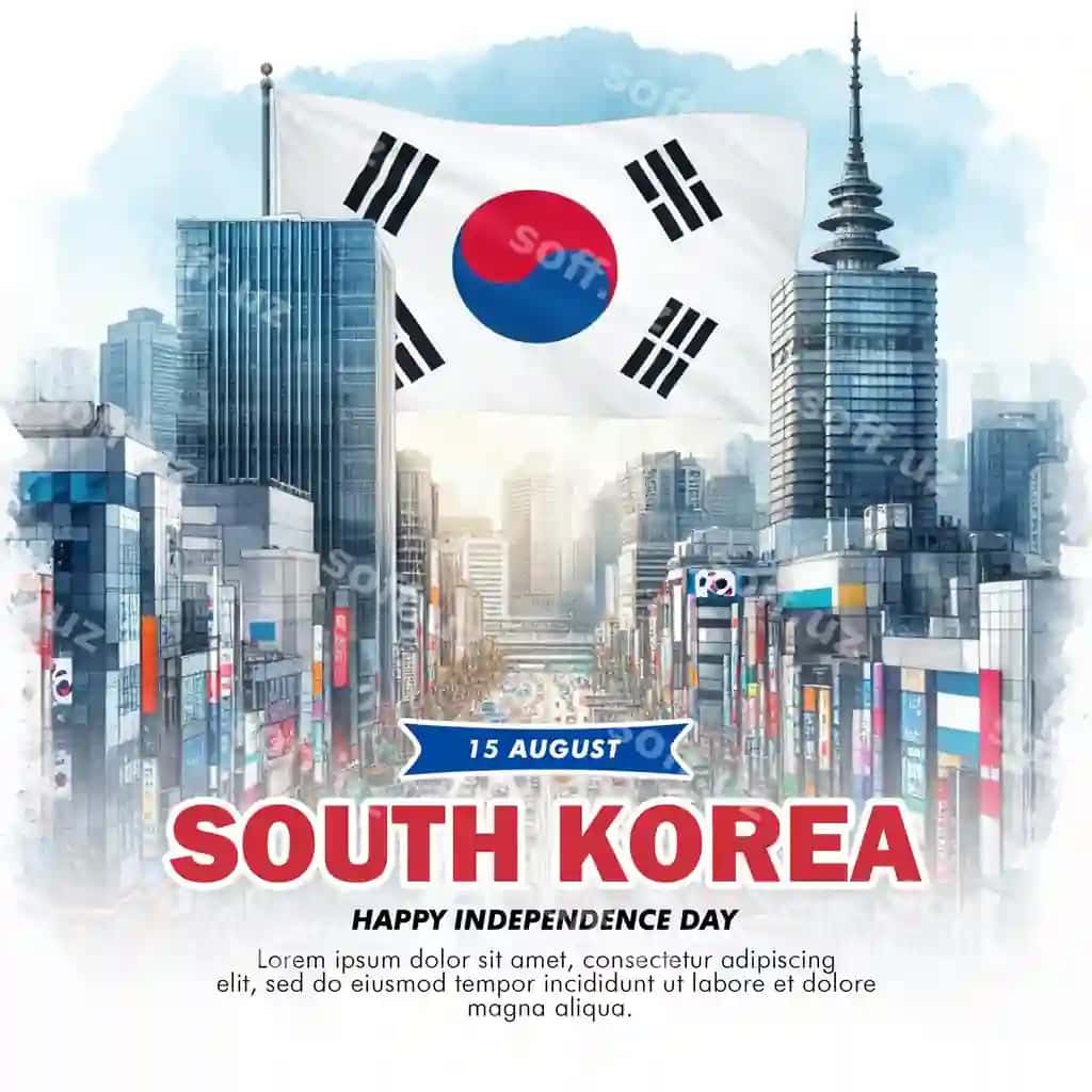 Janubiy Koreya milliy erazgarmonlik kuni poyezteri monumenti mustaqillik | South korea national liberation day poster monument independence