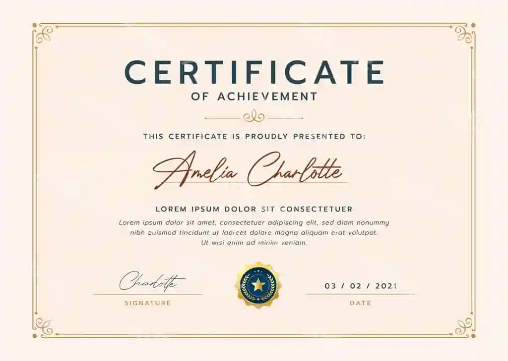 Sertifikat | Certificate