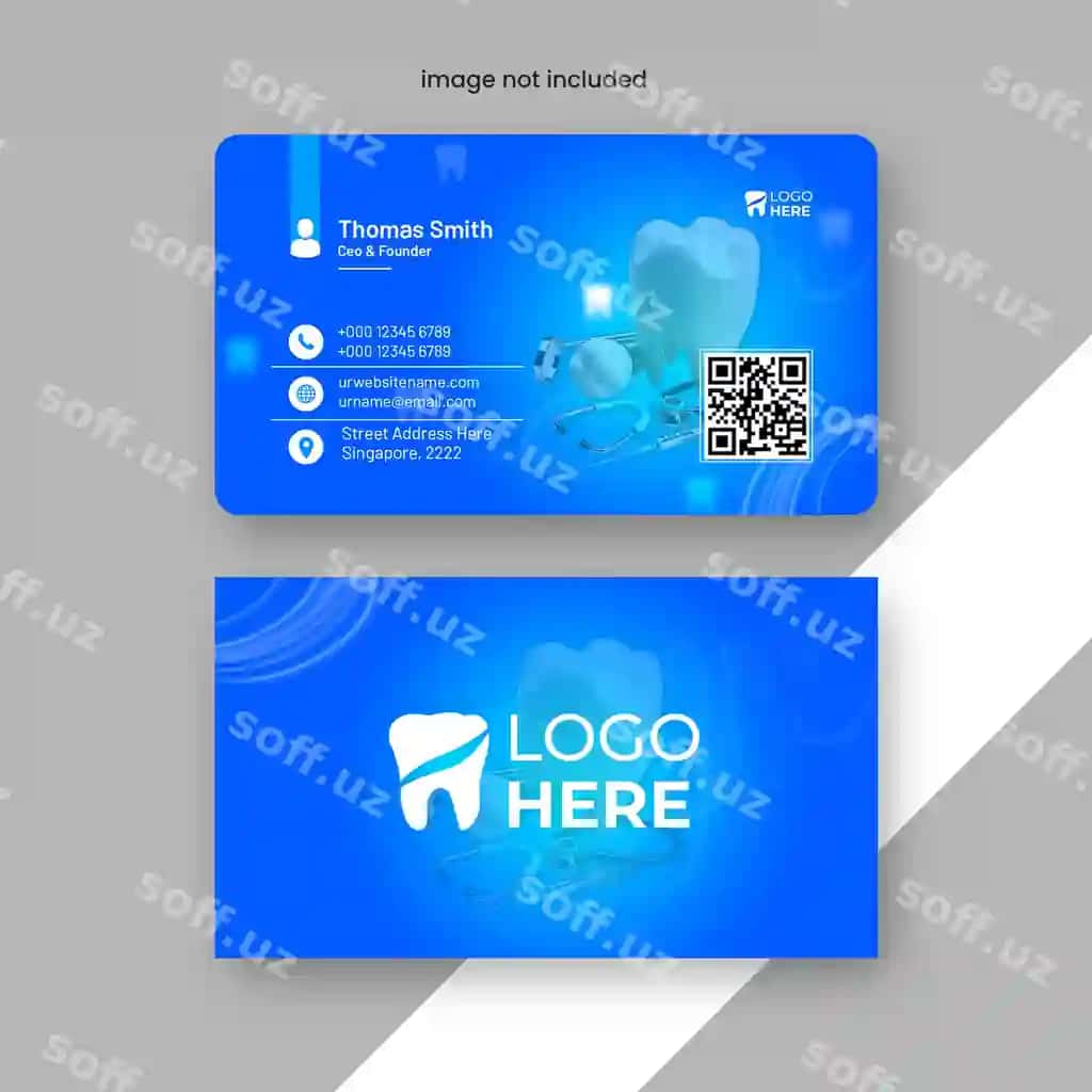 Zamonaviy professional biznes vizitkasi shabloni | Modern professional business card template