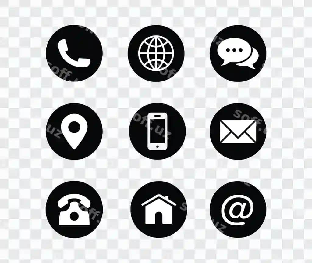 Web ikonka to'plami web tugmalari veb-sayt kontakt ikonkalari vektor kontakt ikonkalari | Web icon set web buttons website contact icons vector contacts icons