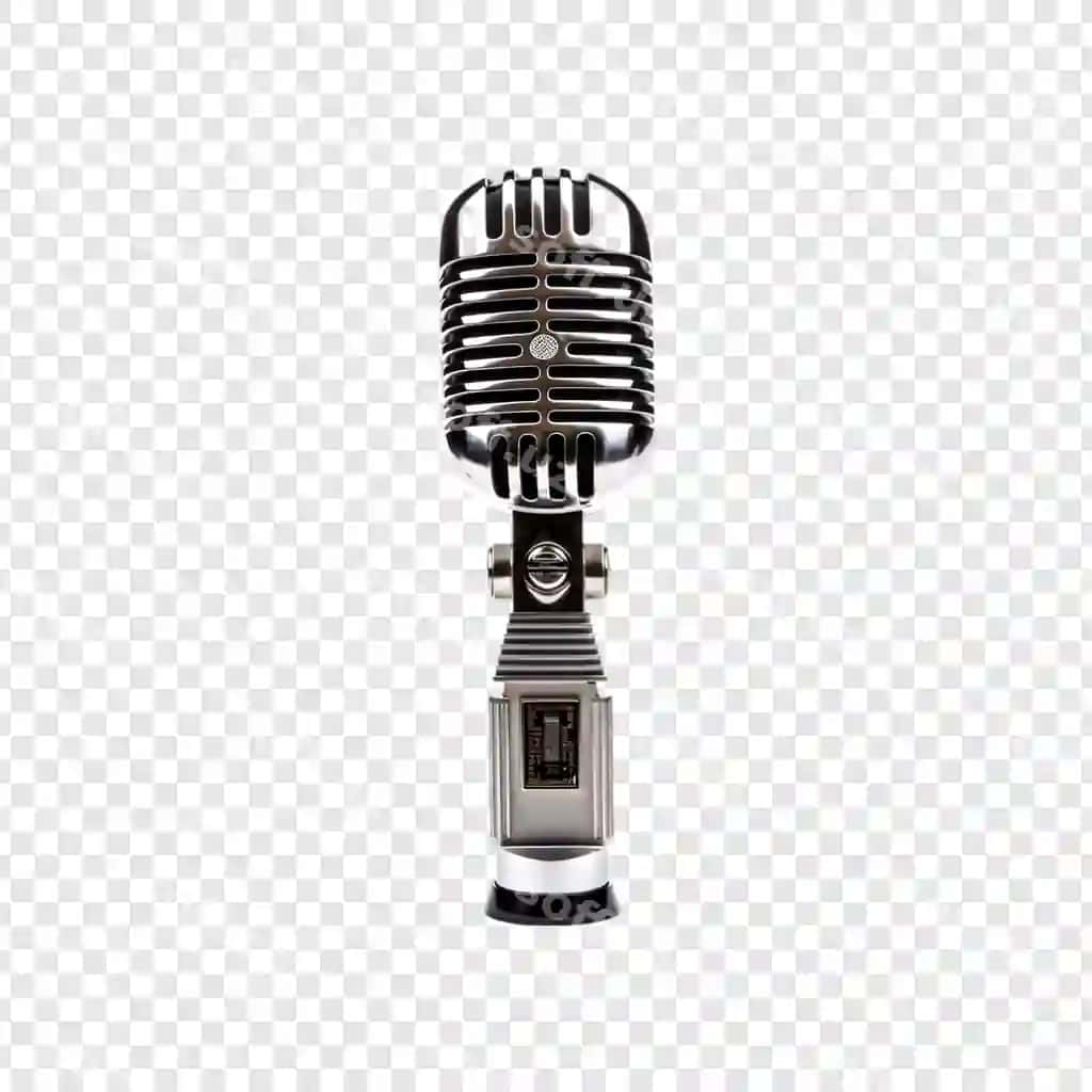 Mikrofon ajraltirilgan shaffof orqa fonda | Microphone isolated transparent background