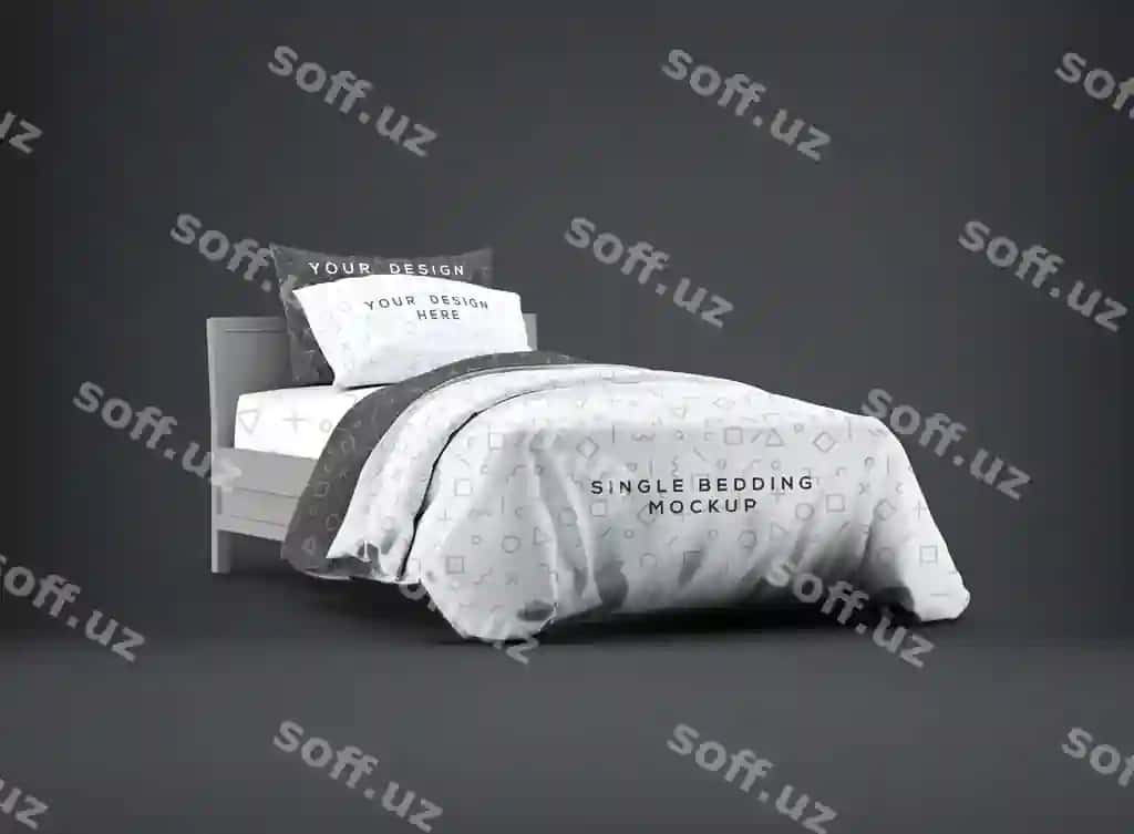 Yakka yotoq uchun mo'rtab namunasi | Single bedding mockup