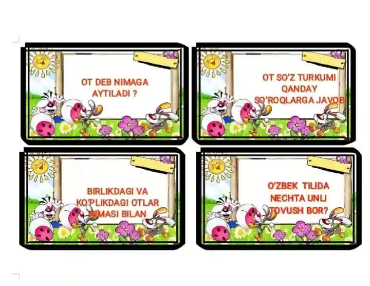 Tarqatma material ona tili