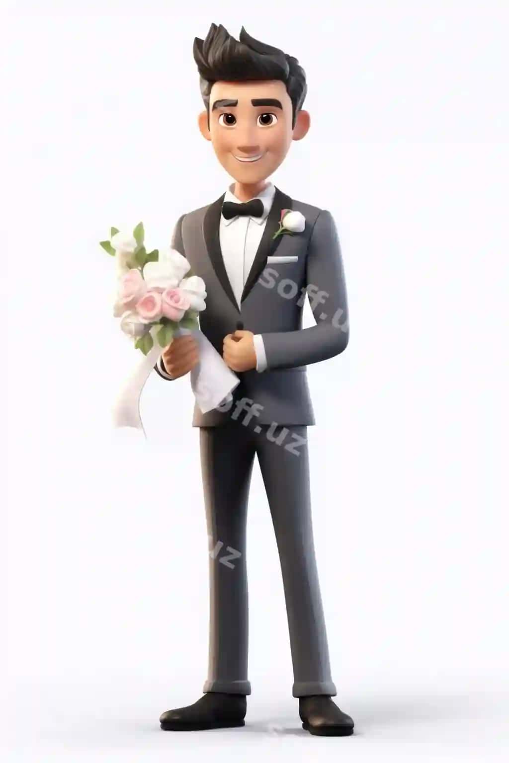 Tuxedo flor bilan uyinchi toyi | Tuxedo flower plant toy