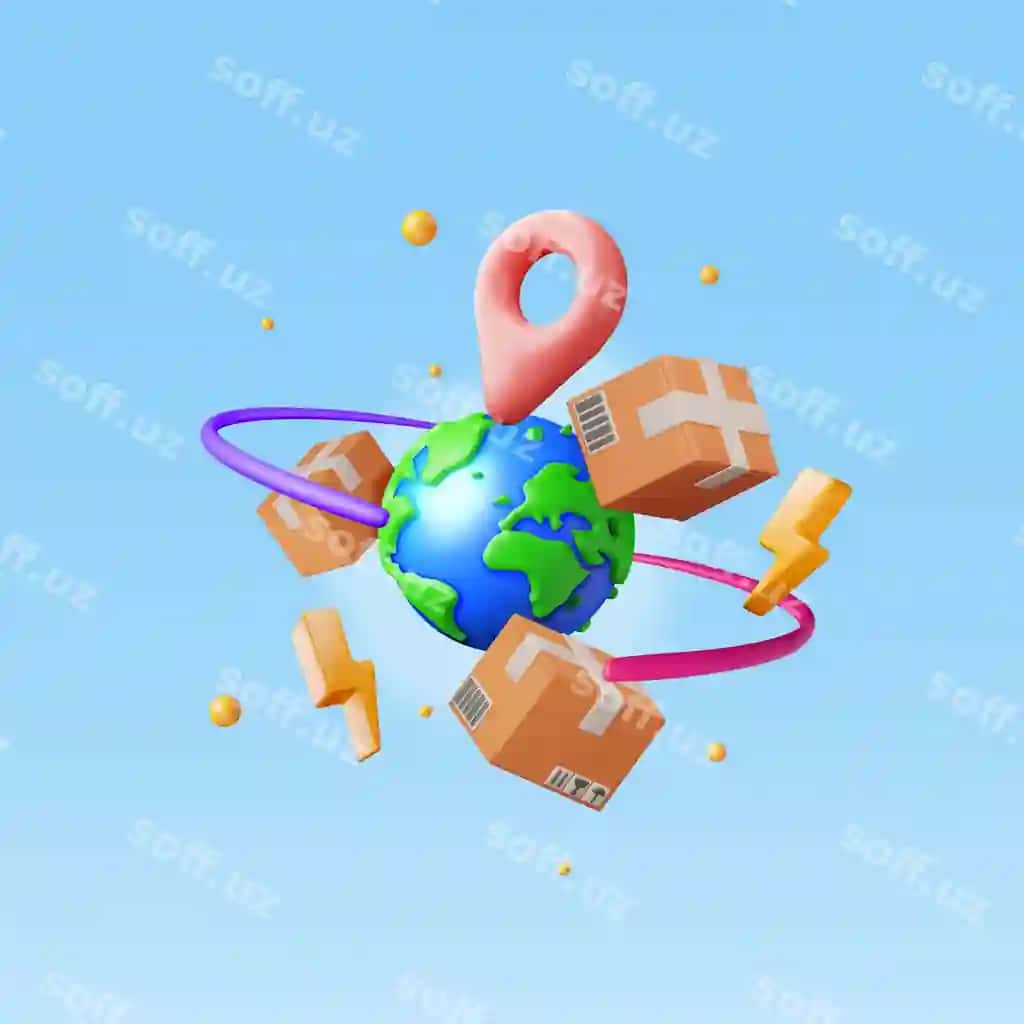 3 o'lchovli karton qutilar dunyoning aylantirib uchish | 3d cardboard boxes flying around world