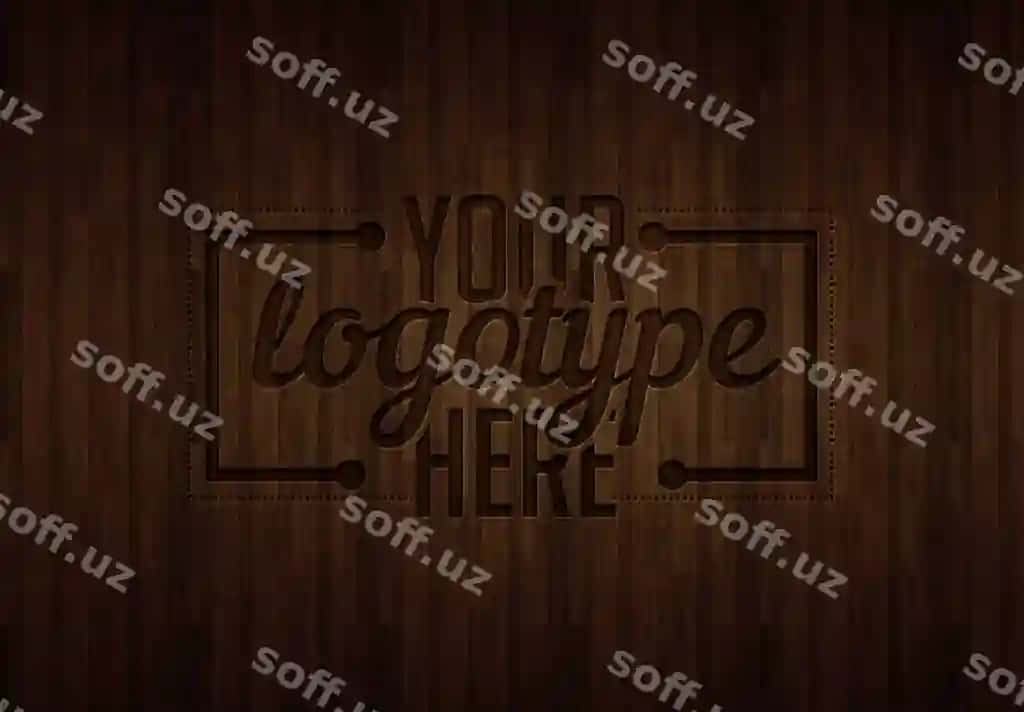 Logotip shablon yog'och | Logotype template wood