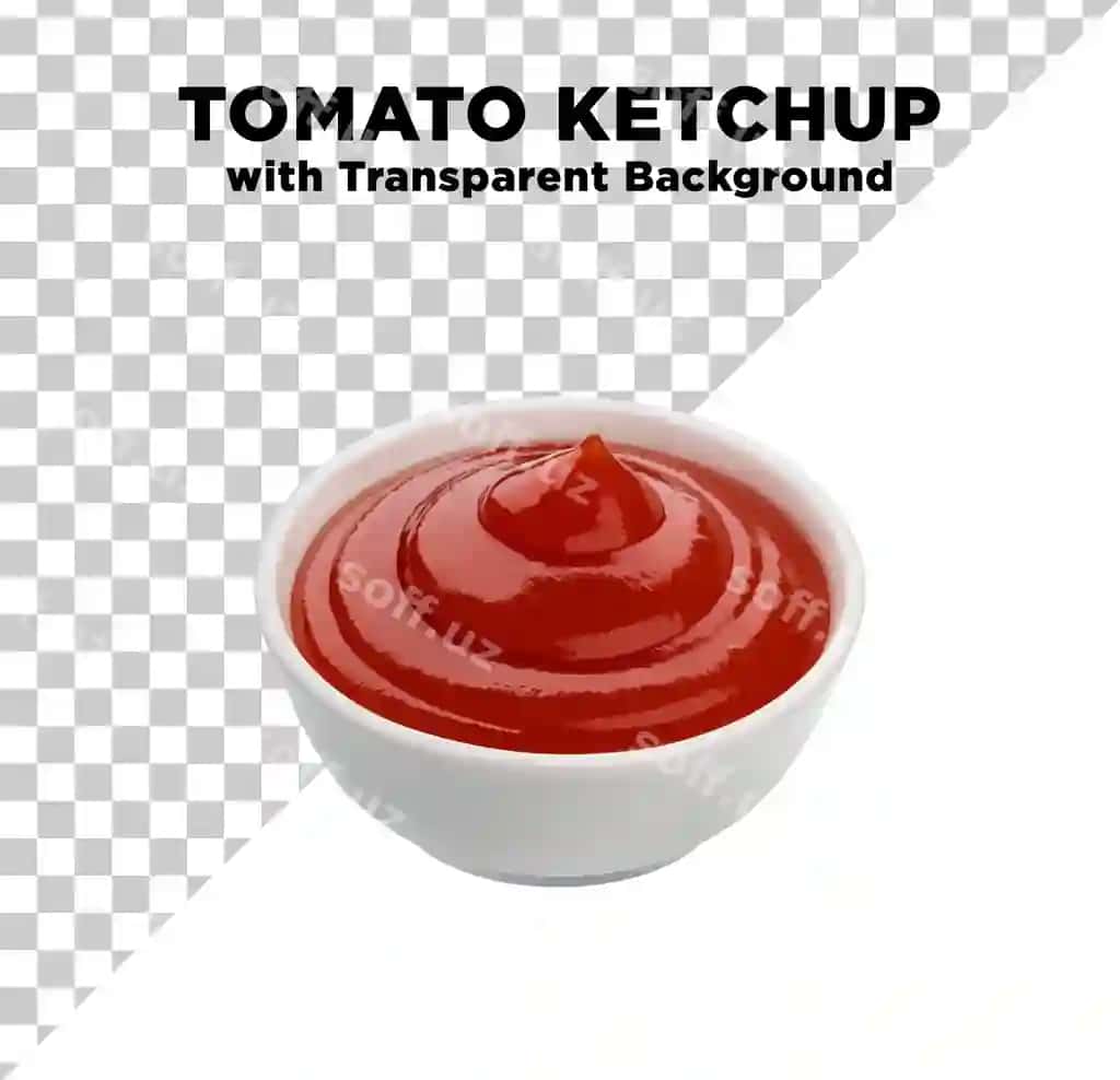 Pomidor ketchup foto shaffof orqa fonda | Tomato ketchup photo transparent background