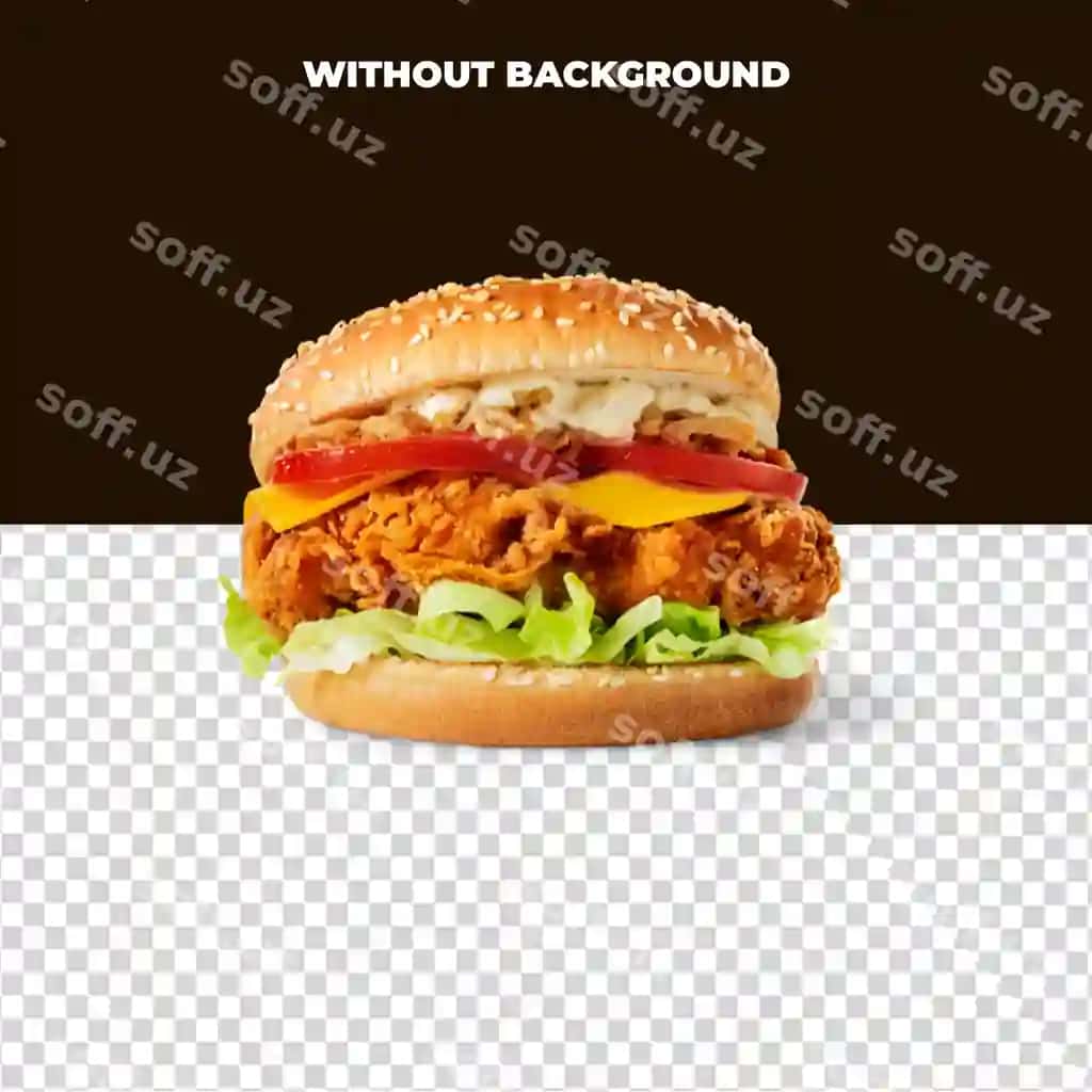 Tovuq burgeri letuc, pomidor, mayonez va u bilan | Chicken burger with lettuce tomato mayo it
