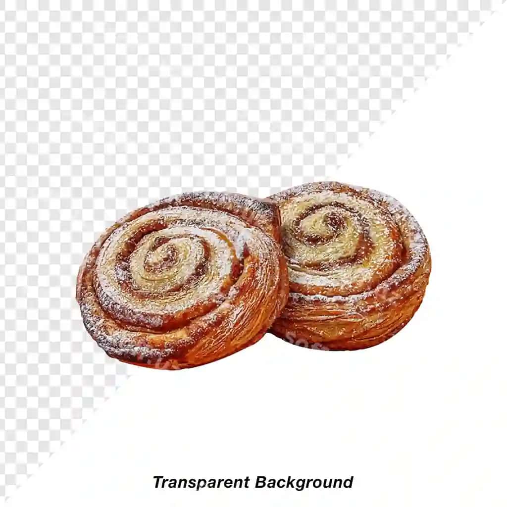 Pekarlik ovqati shaffof orqa fonda | Bakery food with transparent background
