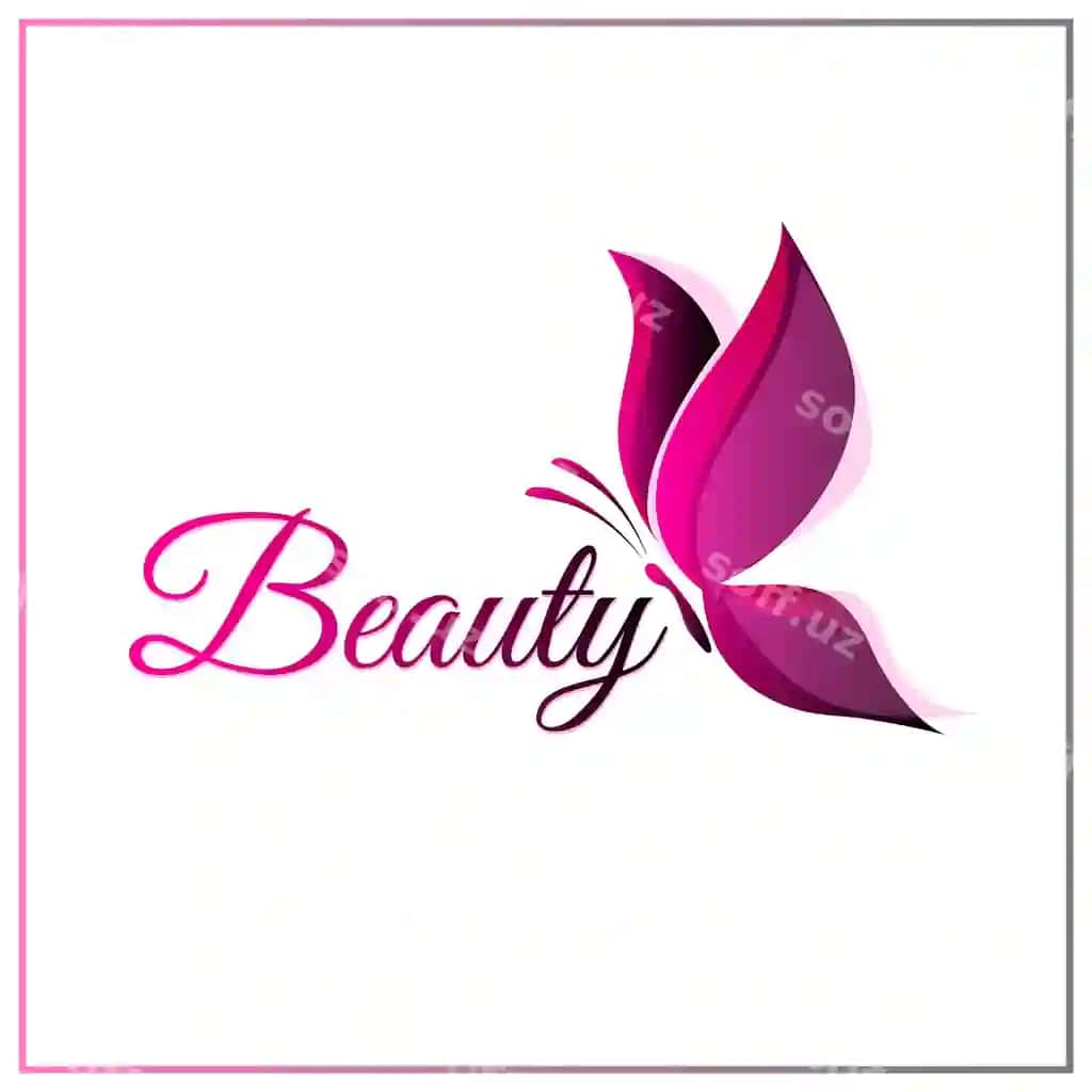 Chiroy logotip dizayni mechoqay logotip dizayni vektor | Beauty logo design butterfly logo design vector