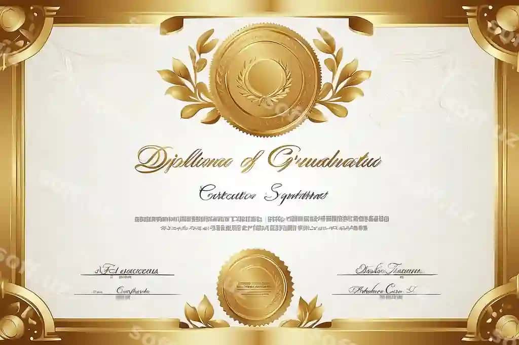 Oltin diplom sertifikat shabloni foydalanish chop etish sertifikat diplom bitirish | Gold diploma certificate template use print certificate diploma graduation