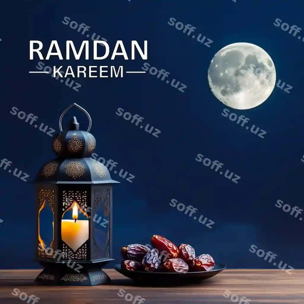 An'iy fanoie yoki hilol bilan Ramazon Kamil Hayit Muborak | Traditional lantern lamp with crescent moon ramadan kareem eid mubarak