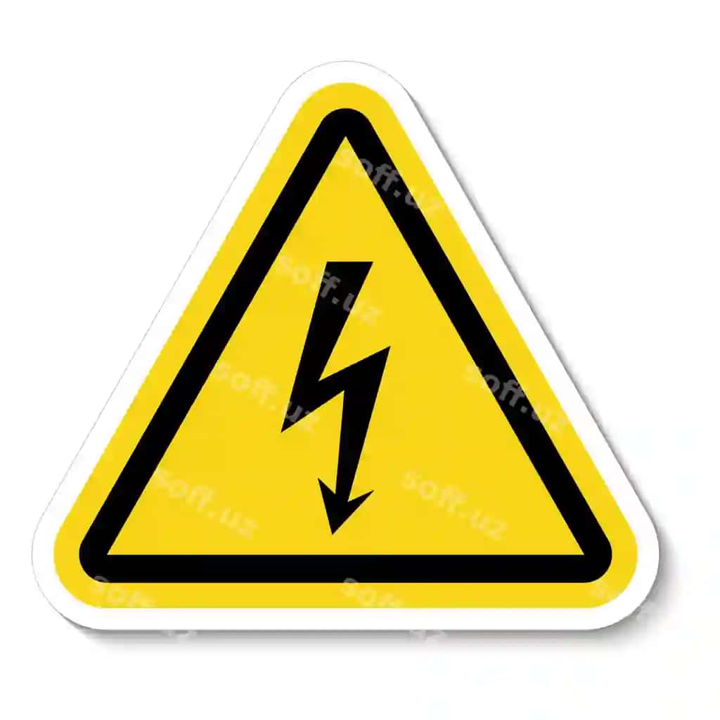 Xavf yuqori tension ramz belgisi ajratashtirilgan oq fon vektor illustratsiyasi | Danger high voltage symbol sign isolate white backgroundvector illustration