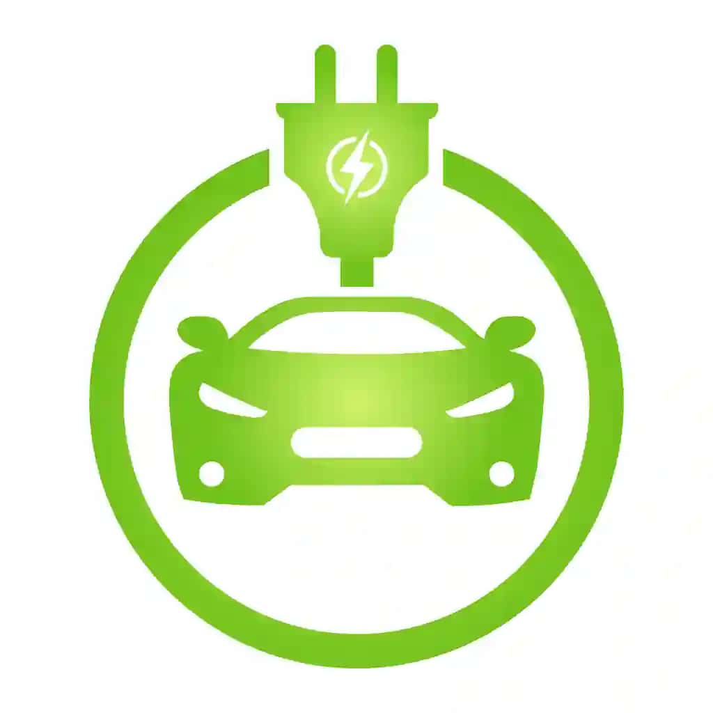 Eko elektrokar belgisi nol emissiyali avtomobil akkumulyatorlarini zaryadlash stansiyasi | Eco electrocar icon zero emission vehicle battery charging station