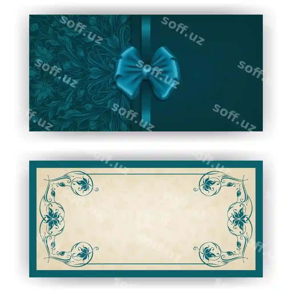 Elegant vektor shablon lyuks taklif | Elegant vector template luxury invitation