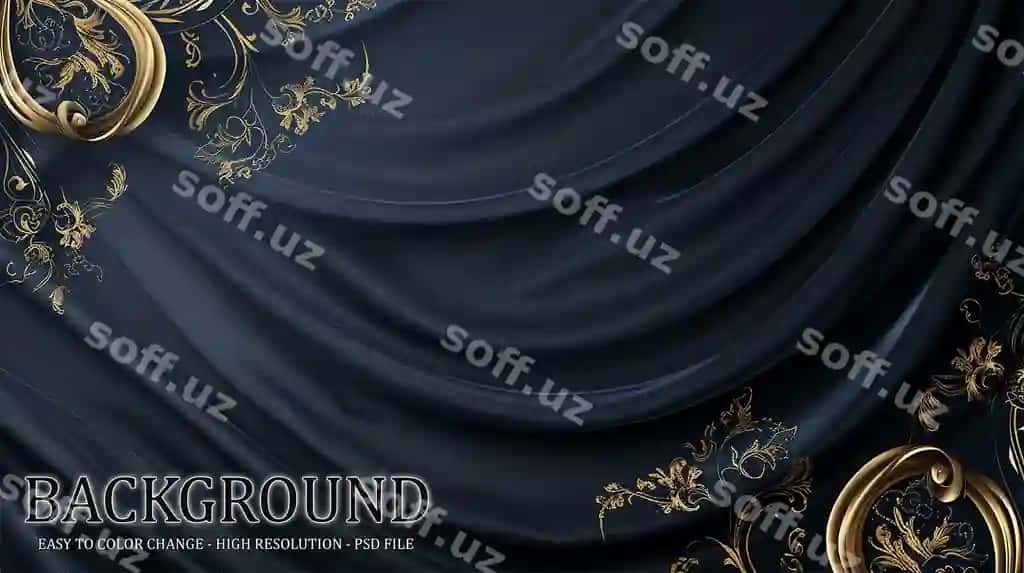 Bog'bon ipak mato shaffof fonda | Luxury silk fabric transparent background