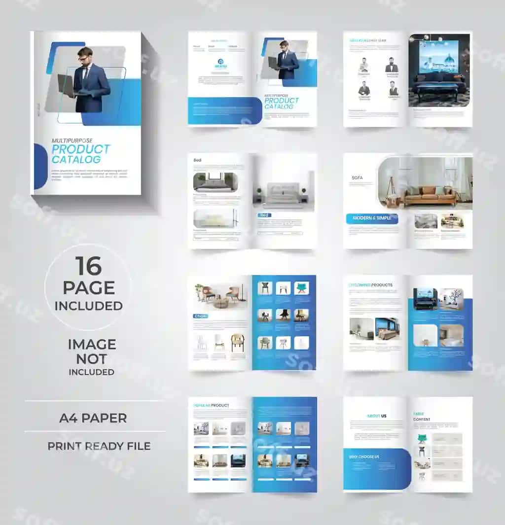 Ko'p sahifali mahsulot katalogi dizayn kompaniyasi mebel mahsulot katalogi | Multipage product catalog design company furniture product catalogue