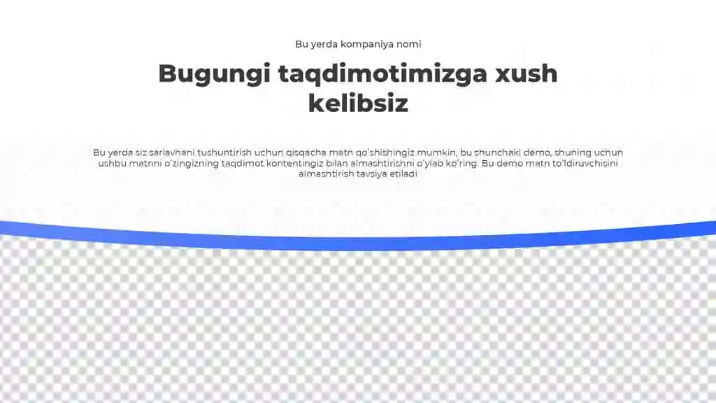 Zamonaviy Sarlavha Taqdimoti (10 Slayd)