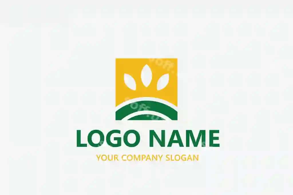 Landskape qishloq xo'jaligi logotip dizayn shabloni | Landscape agriculture logo design template