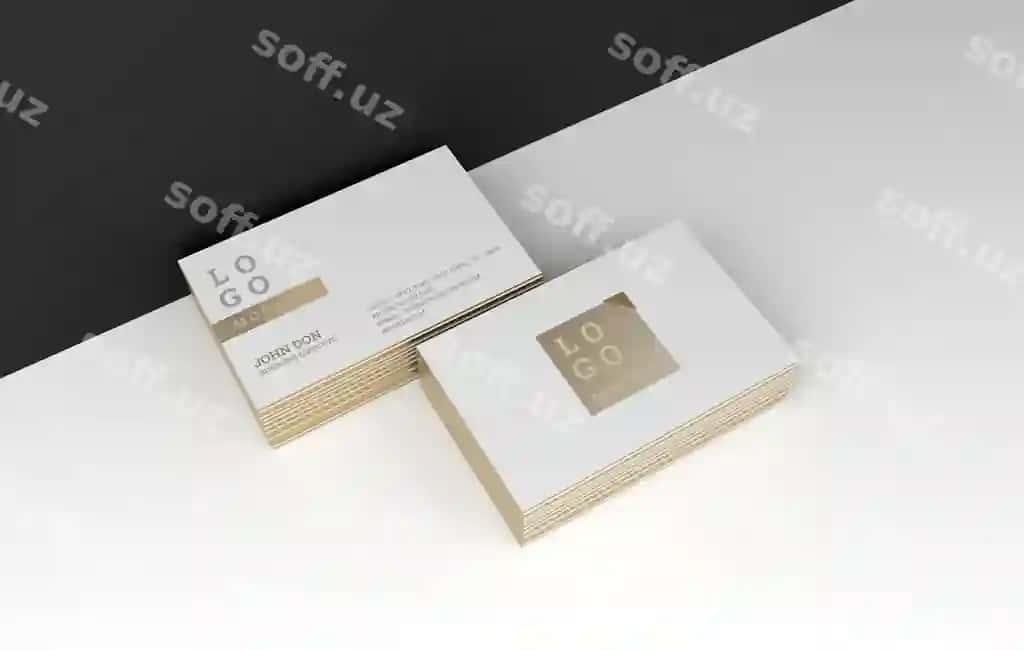 Biznes karta namunasi | Business card mockup