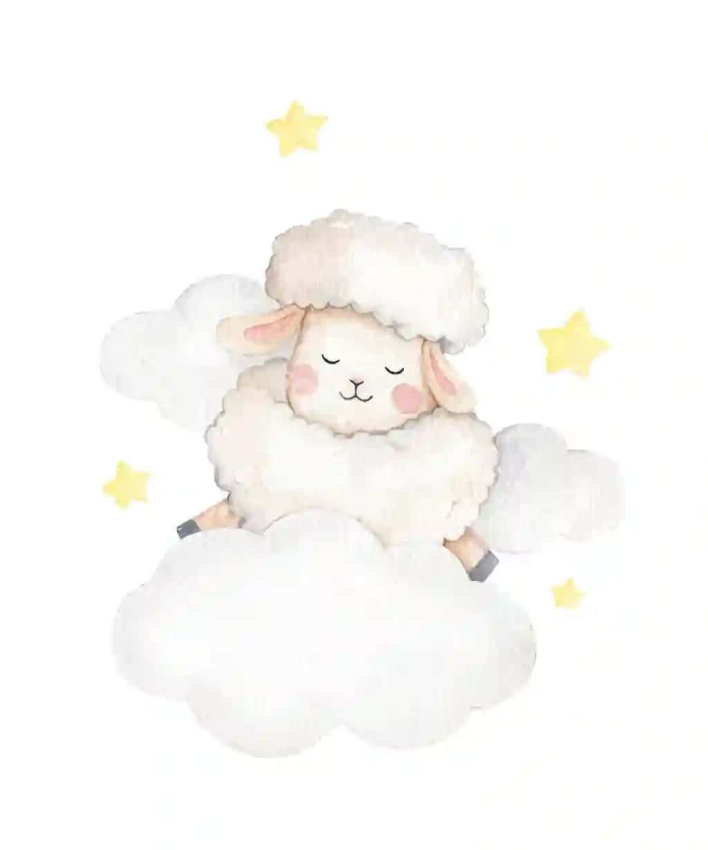 Chiroyli hayvon suvarli rang illustratsiyasi | Cute animal watercolor illustration