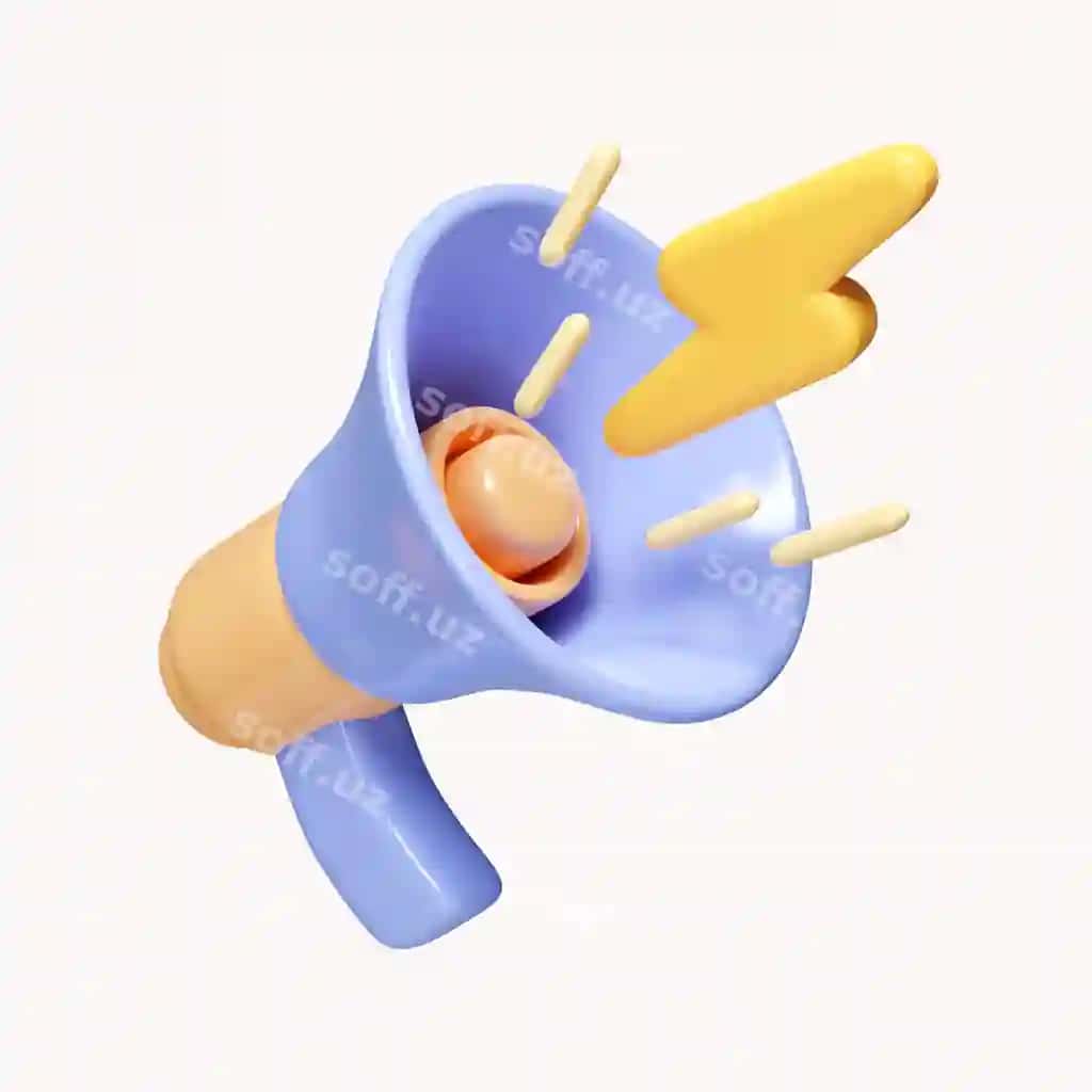 3d megafon akustik marketing vaqt konseptsiya reklama promotsiya | 3d megaphone loudspeaker marketing time concept advertising promotion