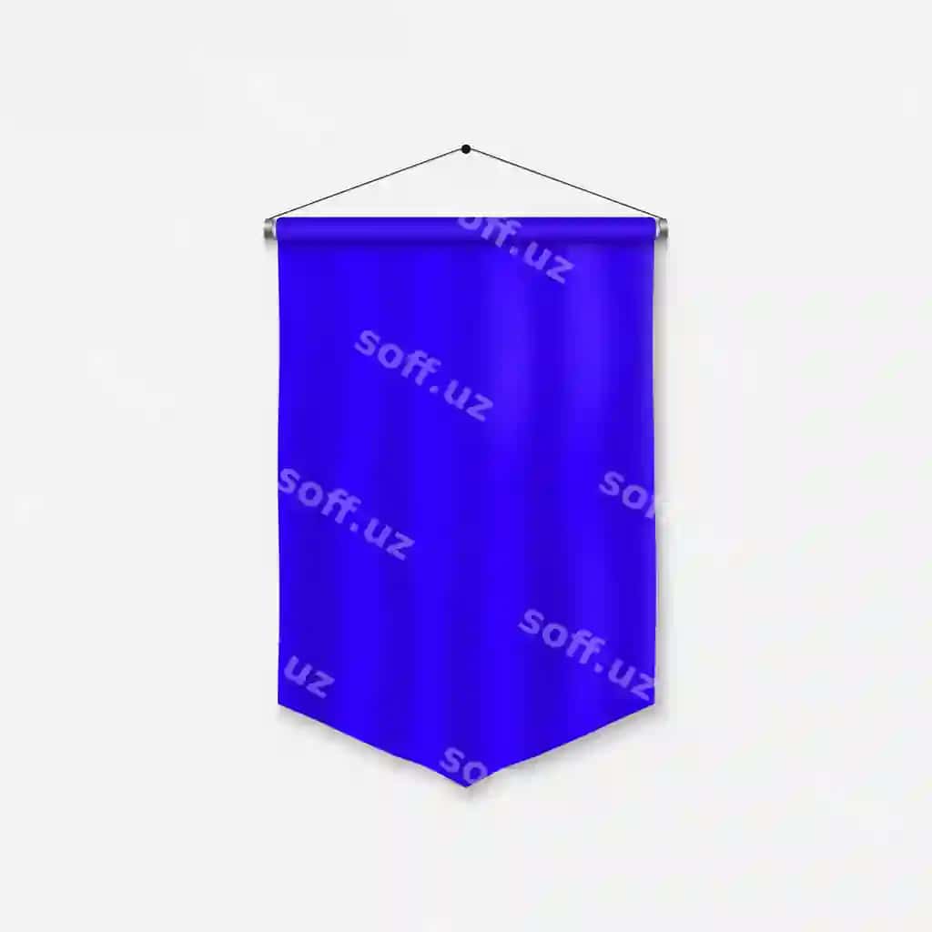 Haqiqiy yelkantoy shablon bo'sh 3D bayrog | Realistic pennant template blank 3d flag