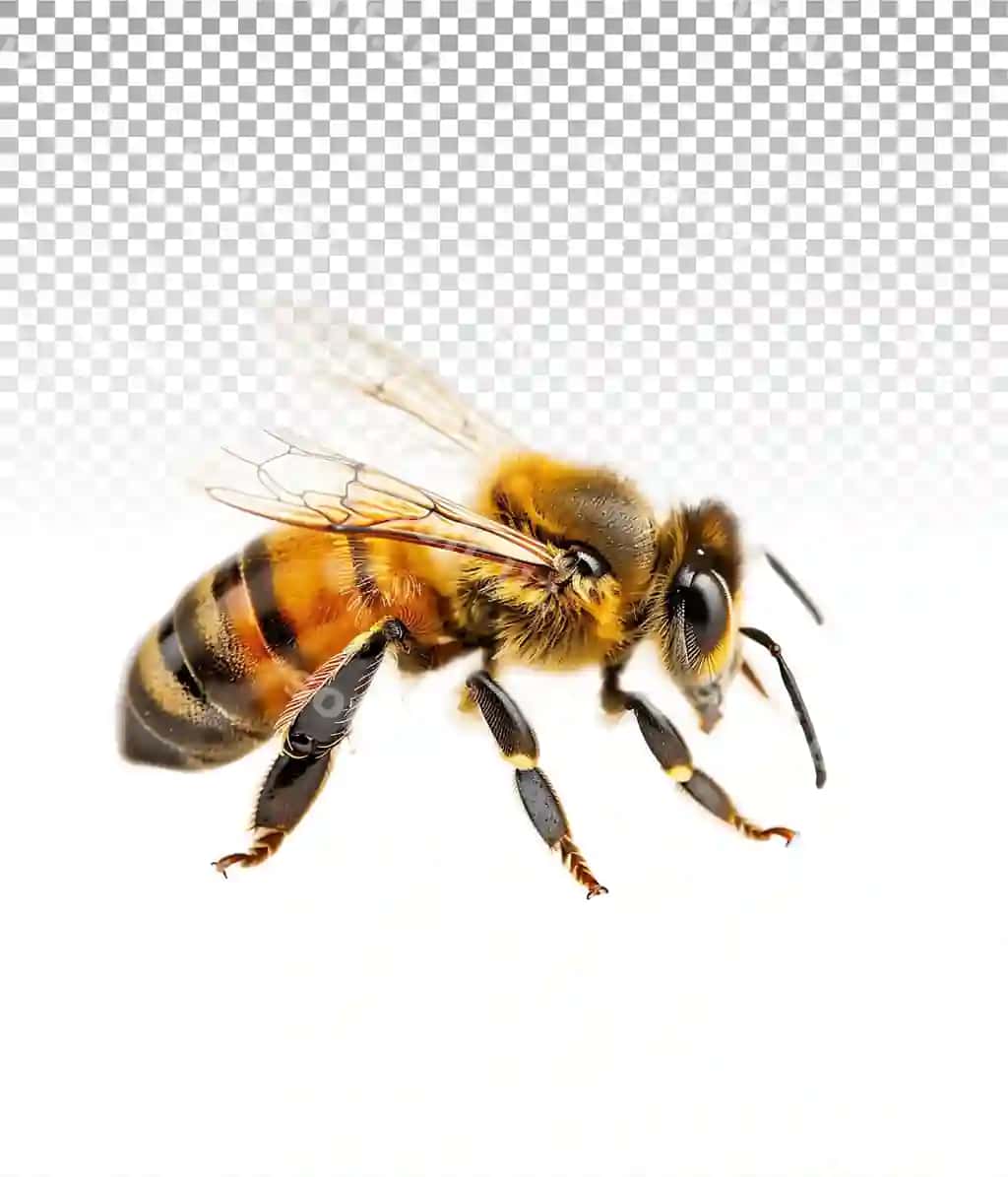 Ajob asal ajralgan shaffof uçuvchi | Stunning bee isolated transparent flying