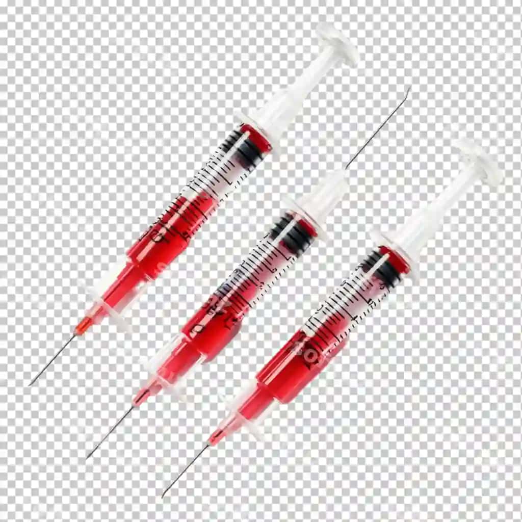 Qon testi shpritslari flakoni | Blood test syringes vial