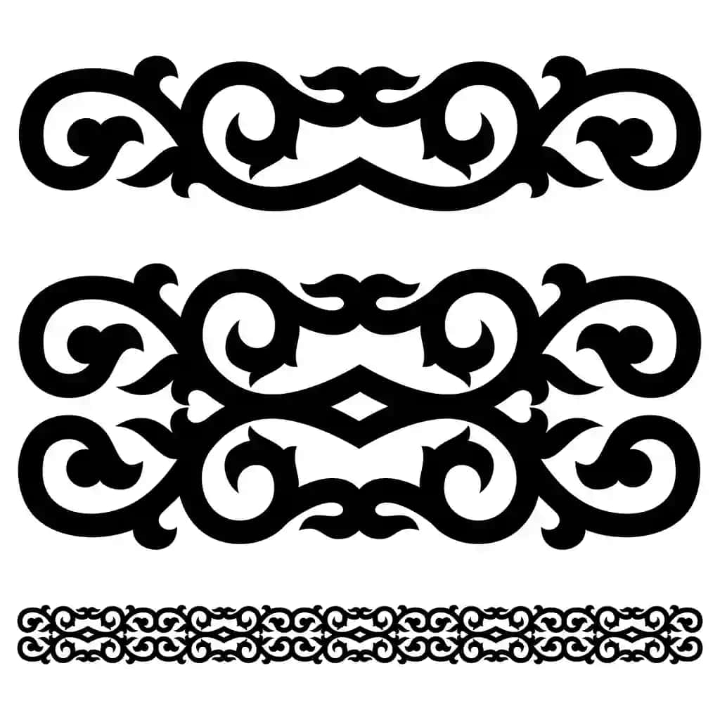 Osiyo vektor bezaklari | Asian vector ornaments