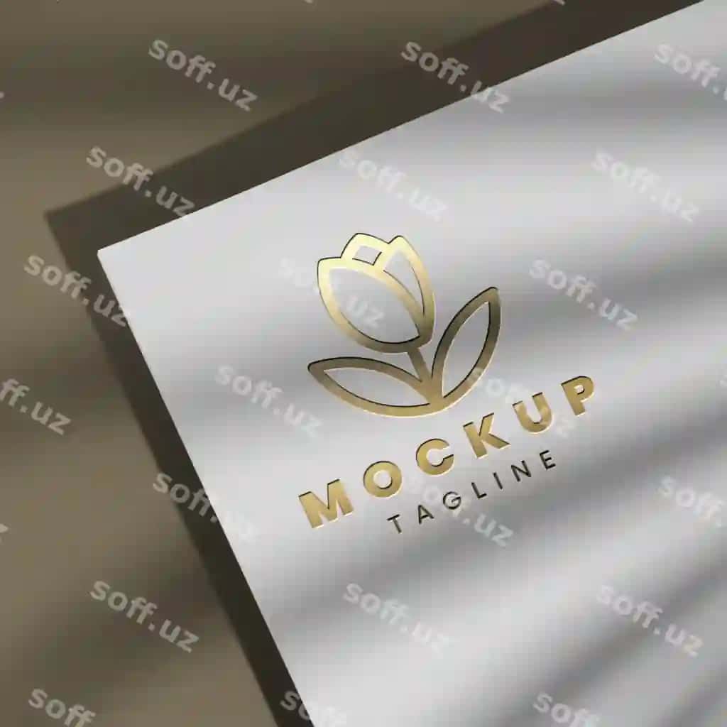 Effekt logotip detali namunasi | Effect logo detail mockup