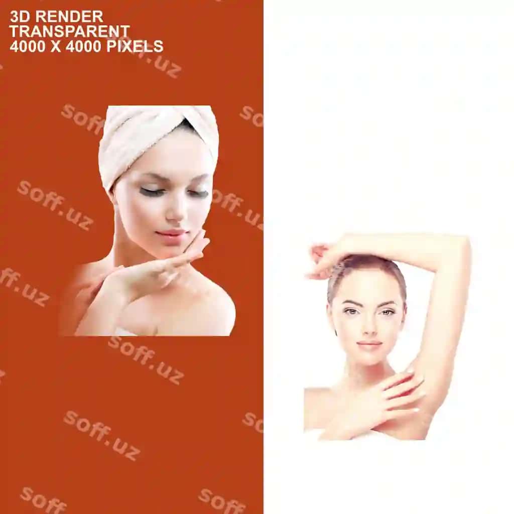 Havz bo'yniga o'ralgan model | Model with towel wrapped around her neck