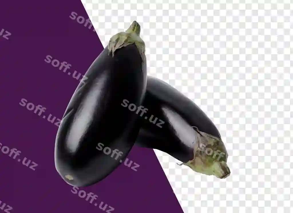 Baqalqiym shaffof orqa fonda | Eggplant transparent background