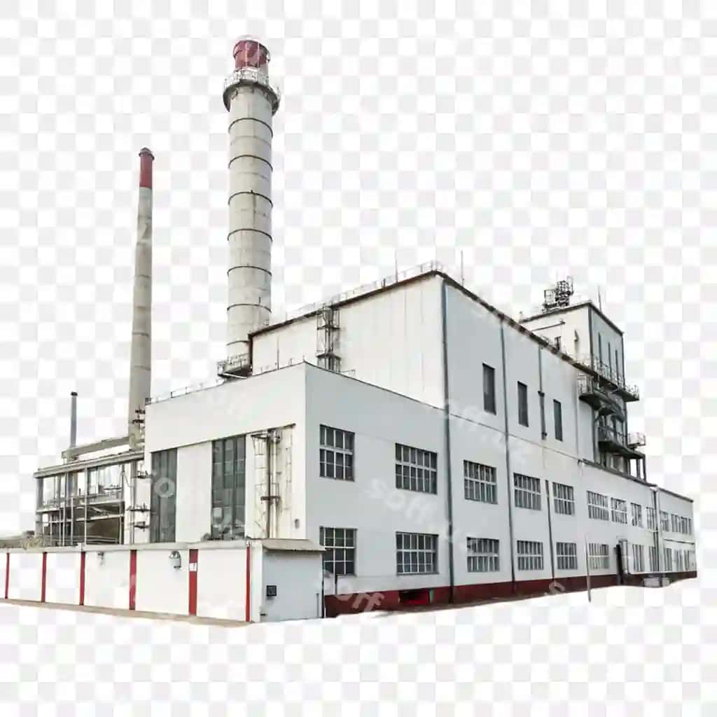 Zavoddan ajratilgan shaffof fon | Factory isolated transparent background