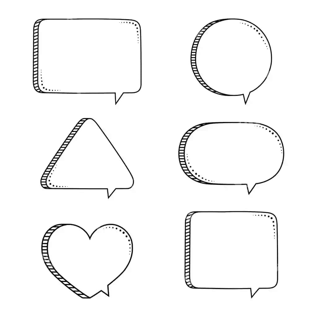 Super set so'nggi chizilgan so'zlar balonasi fazoda ieroglif illustratsiyasi | Super set hand drawn speech bubble space quote text vector illustration