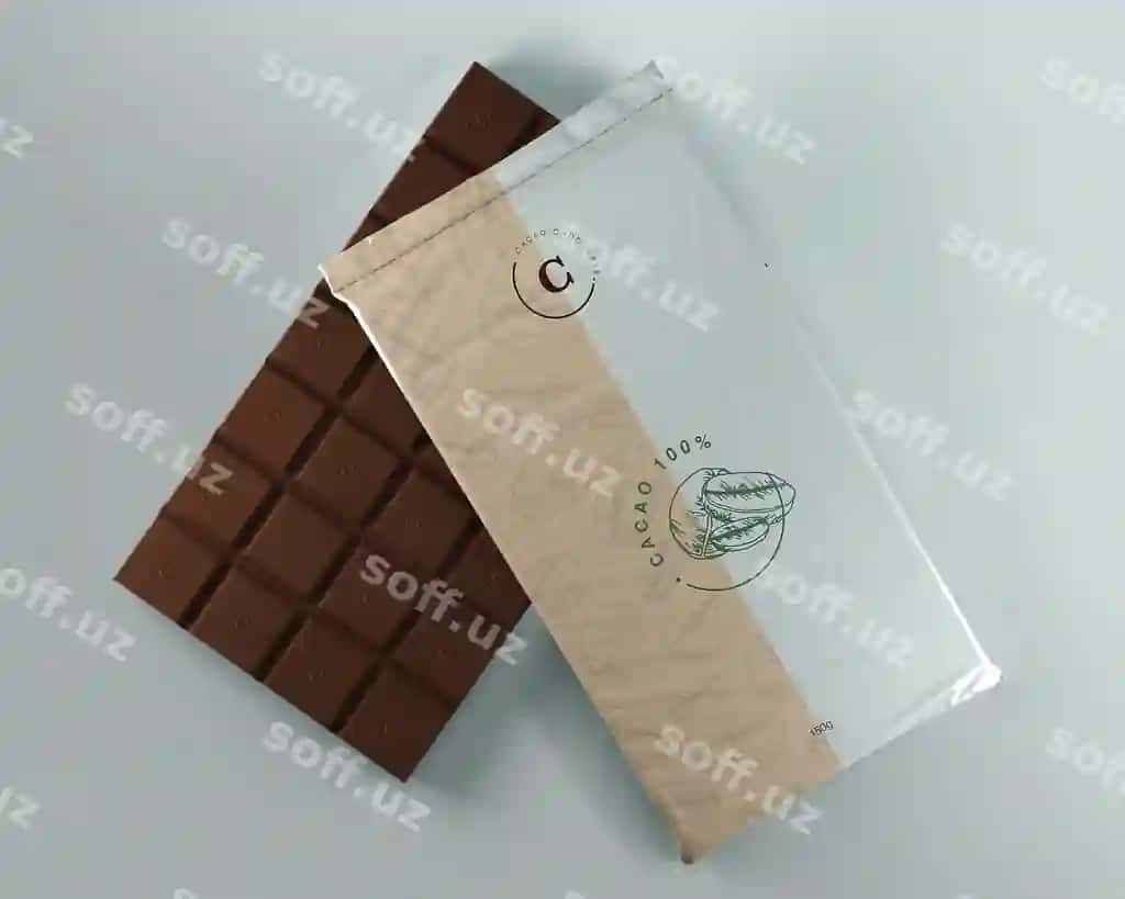 Plastik o'rab shokolad blok | Plastic wrapping chocolate tablet