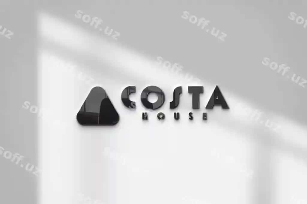 Psd 3d devor mockup qora logotip mockup shinovar logotip mockup Advance | Psd 3d wall mockup black logo mockup glossy logo mockup advance