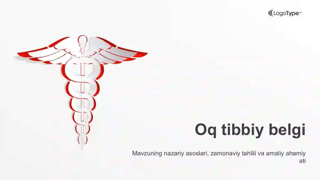 Oq tibbiy belgi Taqdimoti (37 Slayd)