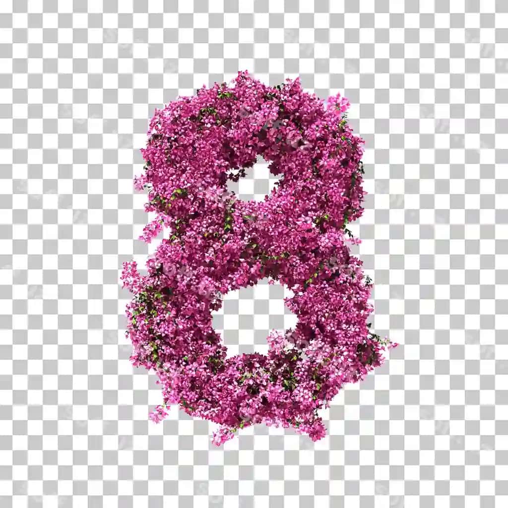 3D render buvaynvoleta 8-raqam | 3d rendering bougainvillea number 8