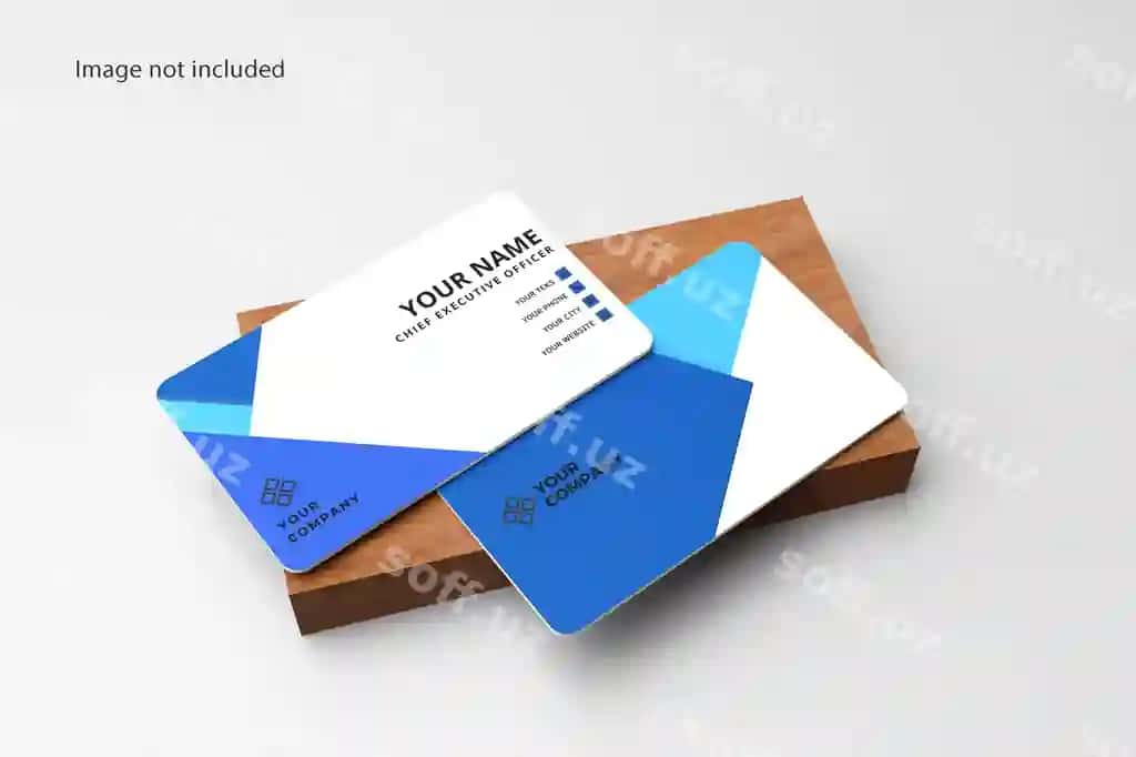 Elegent biznes karta 3D render mockup | Elegant business card 3d render mockup