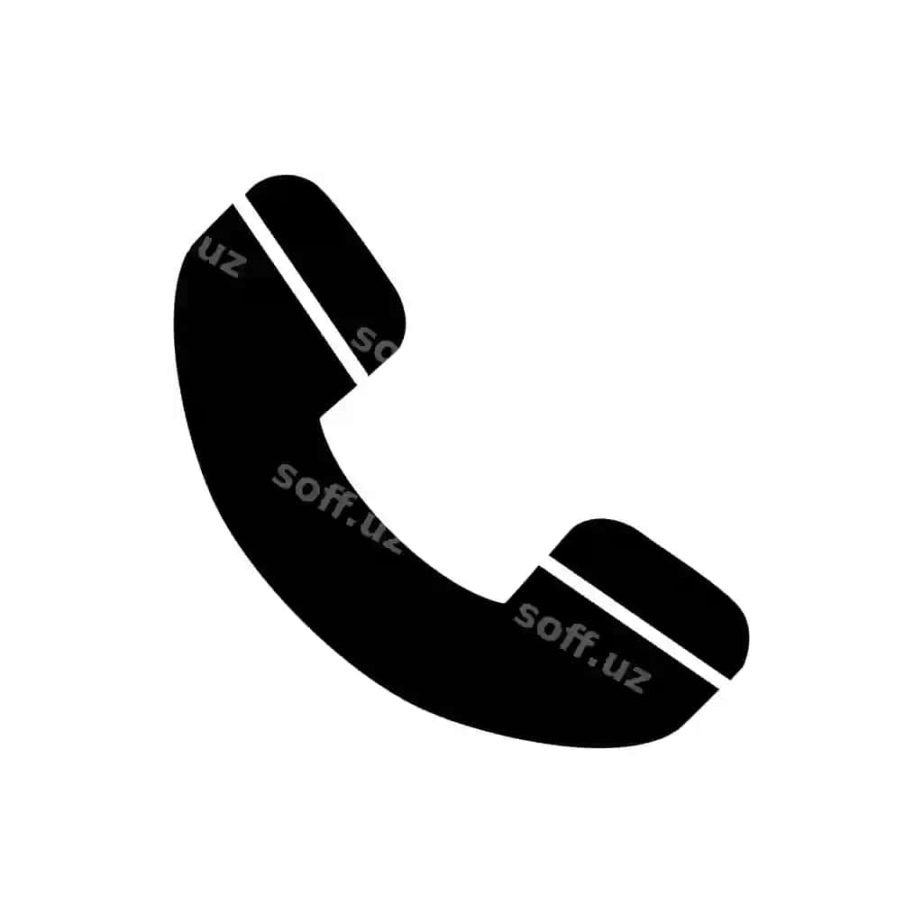 Vektor telefon ikonka illustratsiyasi oq | Vector phone icon illustration white