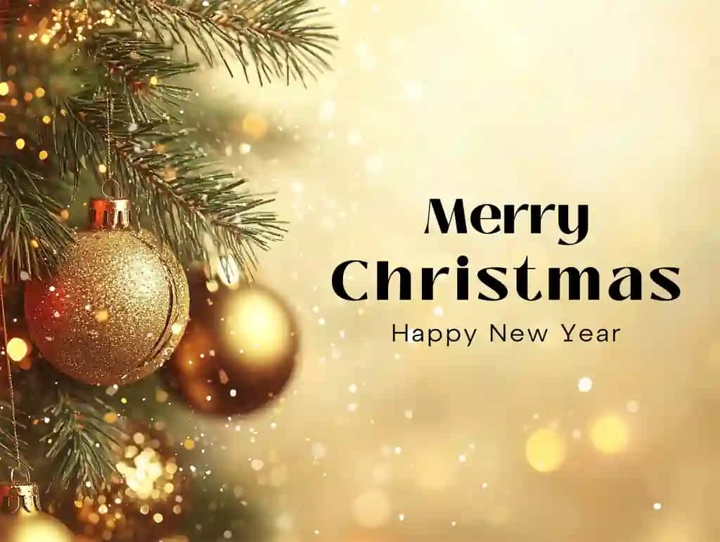 Rojdestvo daraxti ostidagi Rojdestvo kartasi | Christmas card with christmas tree bottom