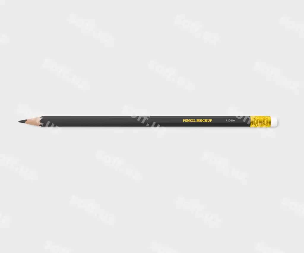 Qalam namuna PSD shablon | Pencil mockup psd template